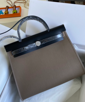 에르메스 에르백31 브라운 블랙 은장